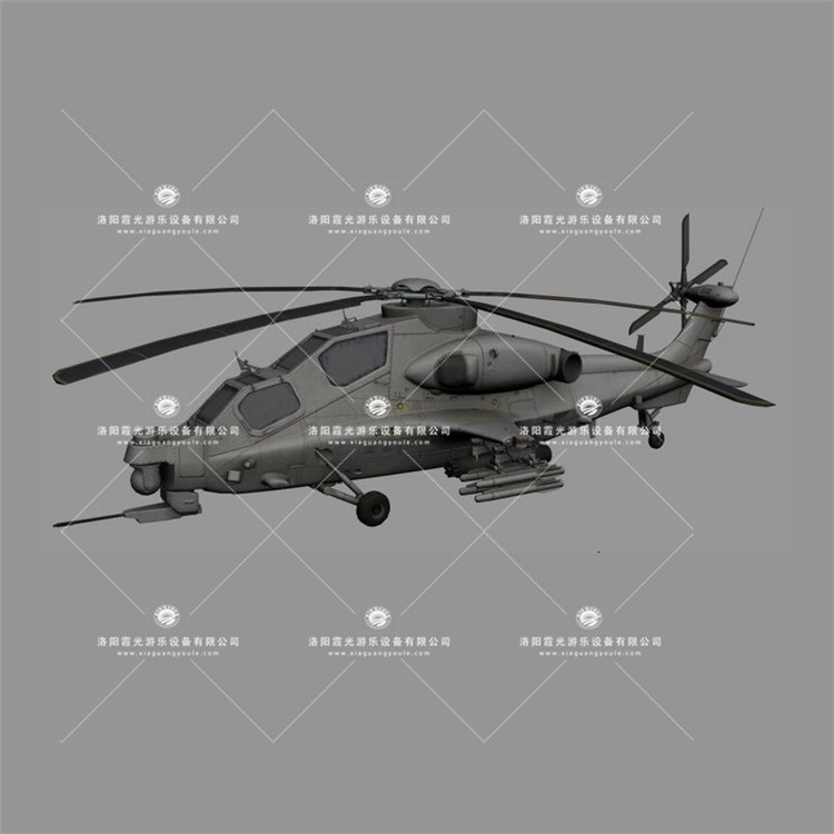 六枝特武装直升机3D模型